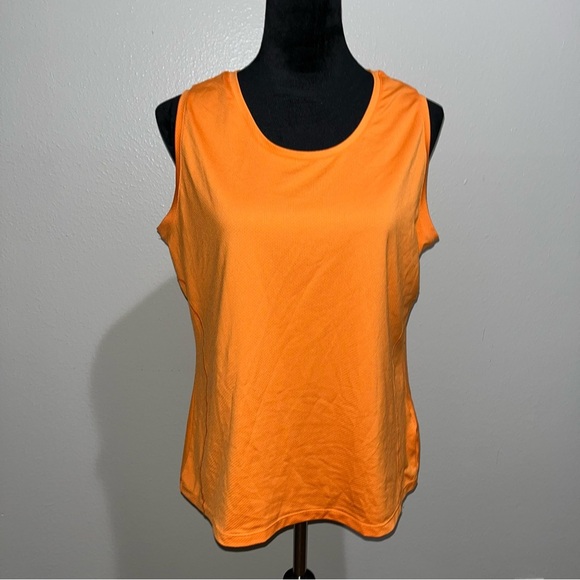 IZOD Preform X‎ Fitness Cool-FX Women’s Orange Sleeveless Shirt Size Large - Picture 1 of 6